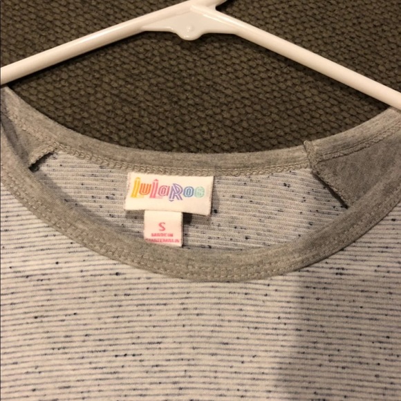 LuLaRoe Gray stripped randy small - Picture 2 of 3
